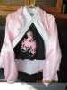 Black Poodle skirt, white blouse and Pink Lady jacket