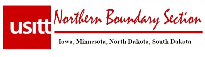 red block on left with "usitt" in white letters of left, "northern Boundy Section" in red letters on right above a red line and "Iowa, Minnesota, North Dakota, South Dakota" below that.